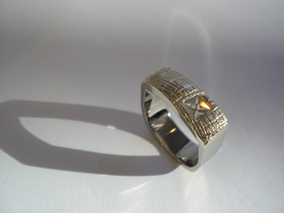 wit gouden ring